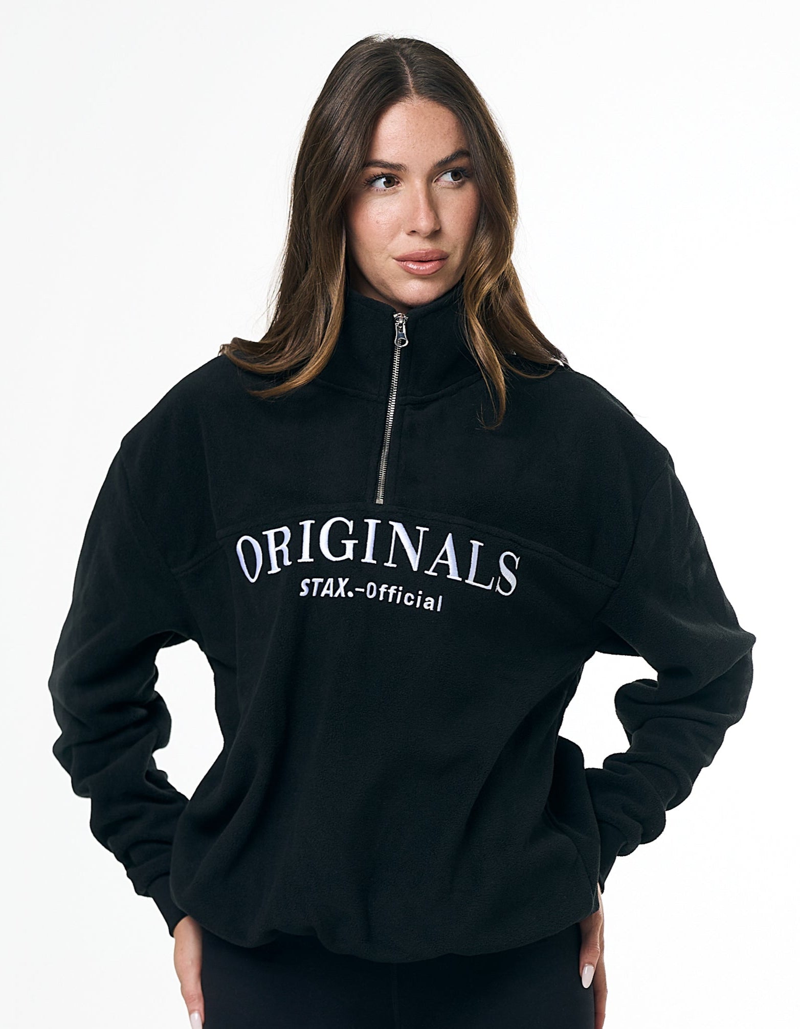 Originals Polar Fleece 1/4 Zip - Black