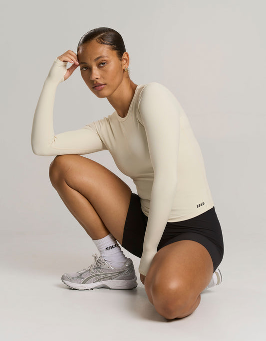 Active Rib Long Sleeve - Cloud