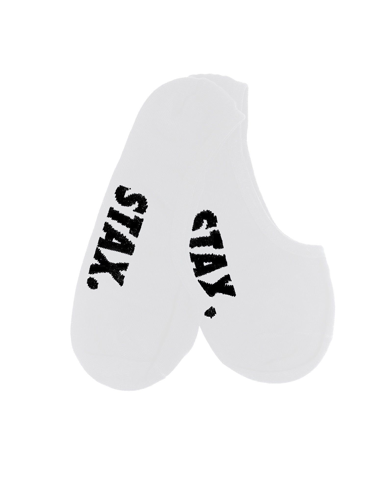 Unisex No Show Socks - White