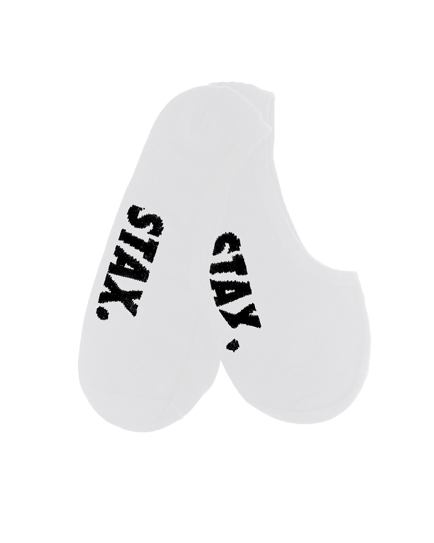 Unisex No Show Socks - White