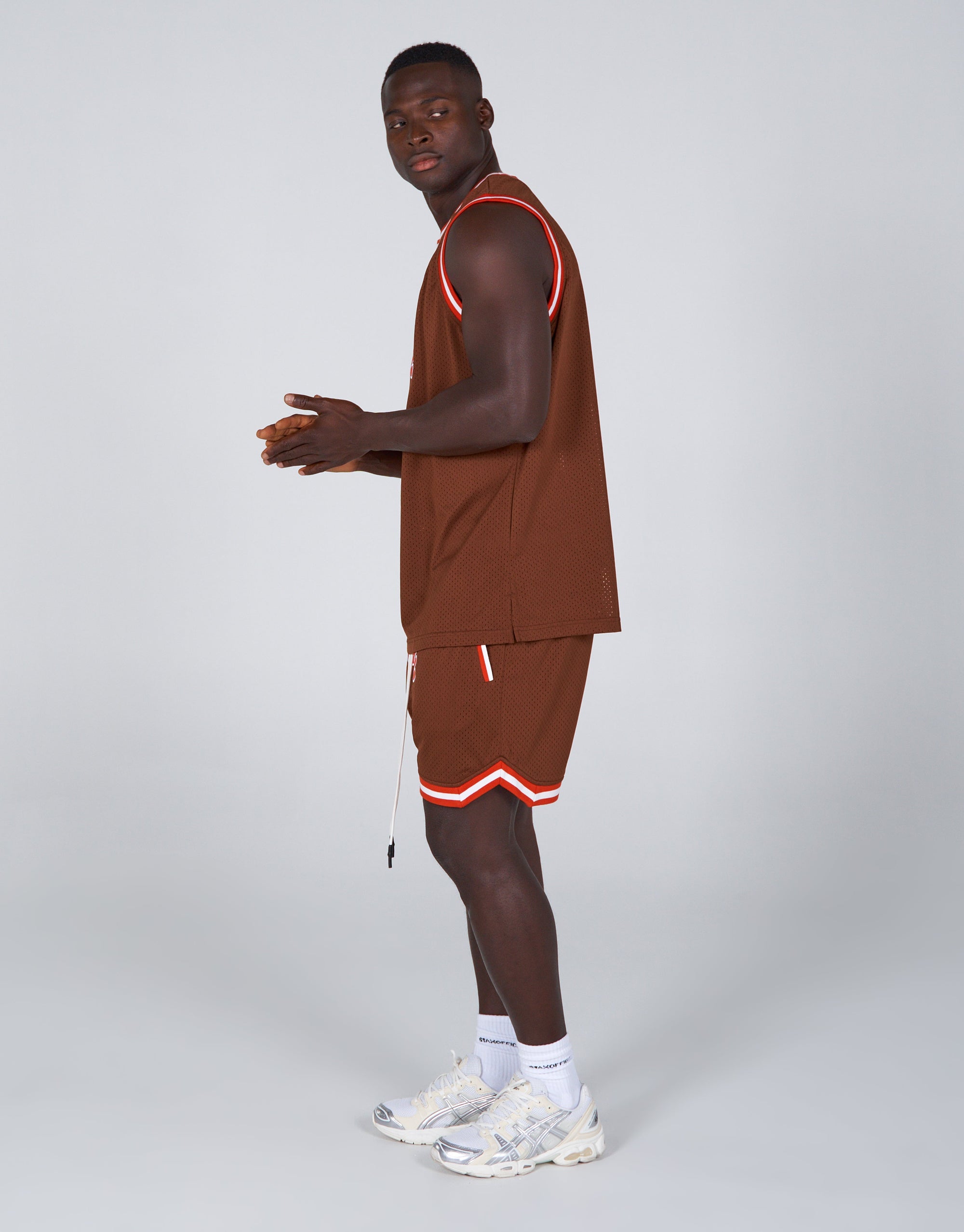 STAX. Court Drip Basketball Shorts - NYU