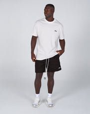 Mens Cursive Nylon Shorts - Boa (Black)