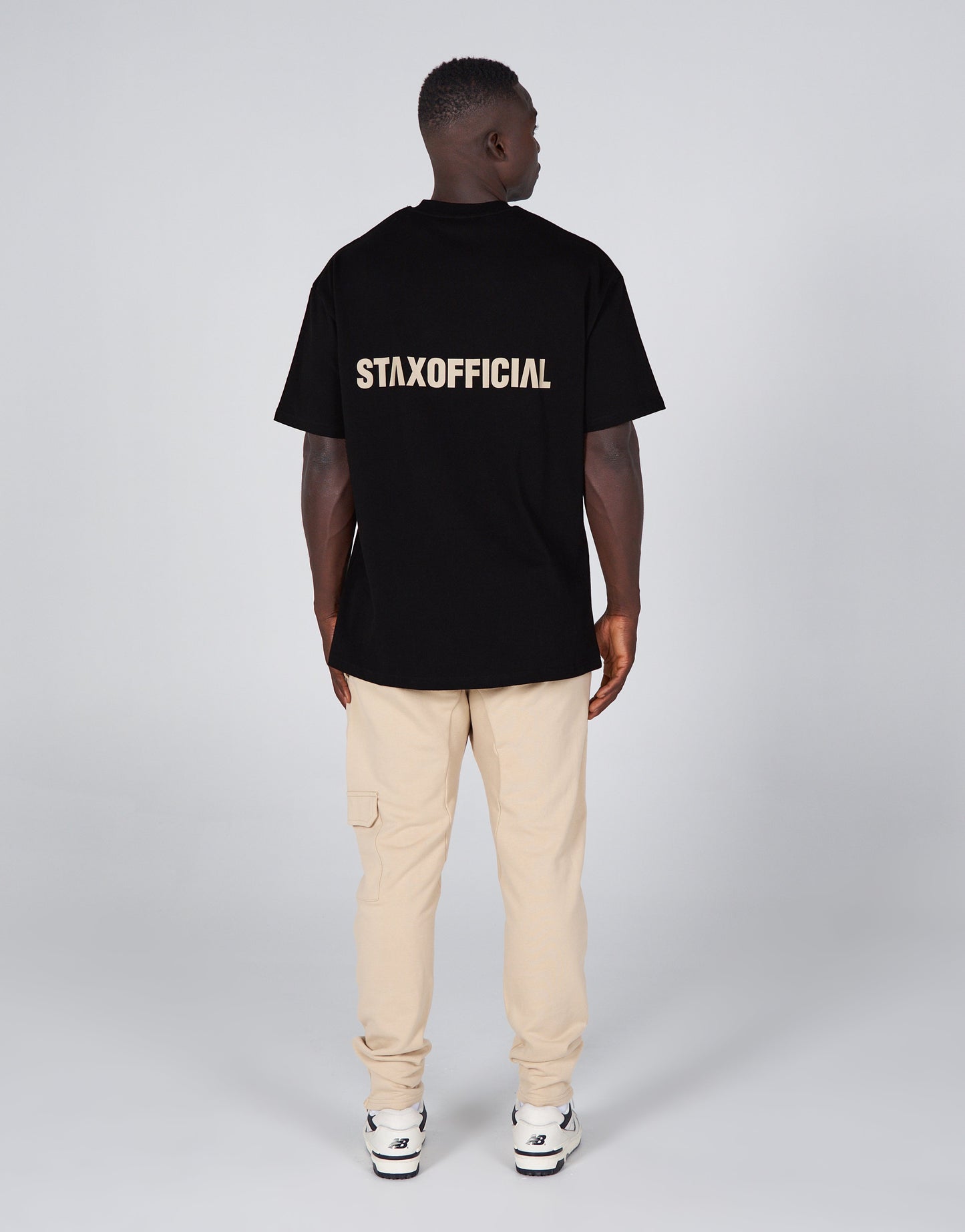 STAXOFFICIAL. Mens Fitted Jogger - Cream