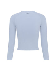 Premium Seamless V5 Cut Out Long Sleeve Lounge - Arion (Blue)