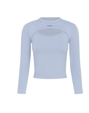 Premium Seamless V5 Cut Out Long Sleeve Lounge - Arion (Blue)