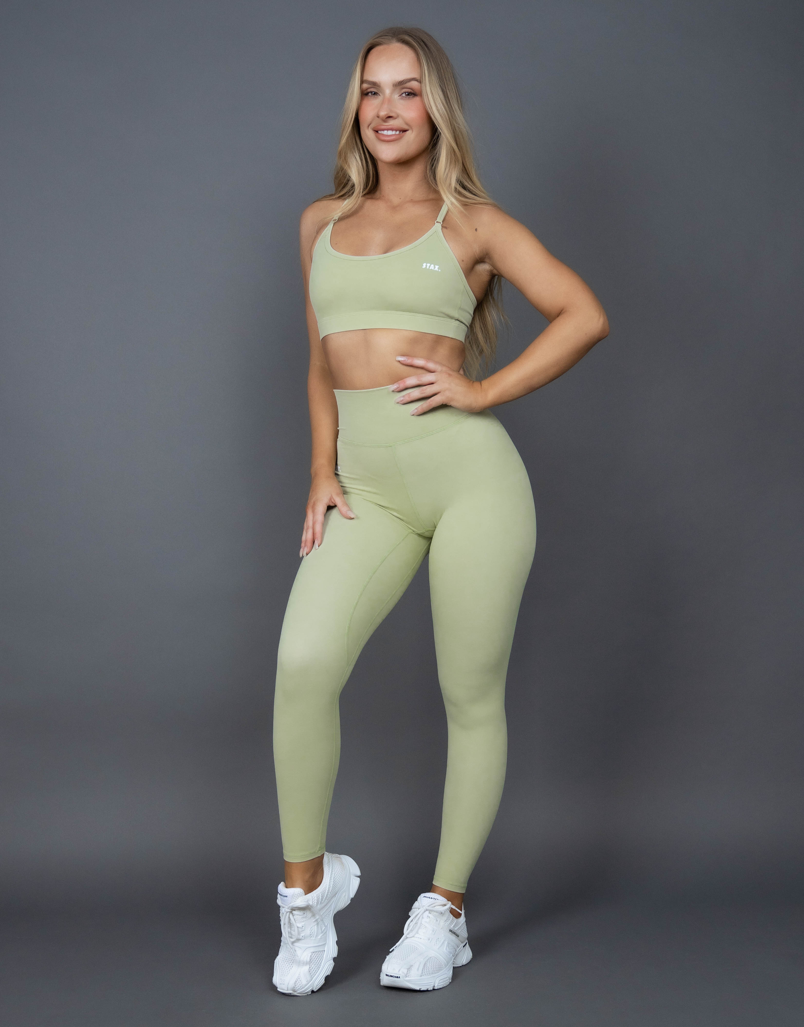 Green sale sports tights