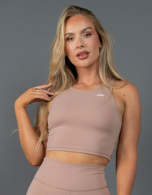 STAX. Cropped Tank NANDEX ™ Warm Clay - Taupe