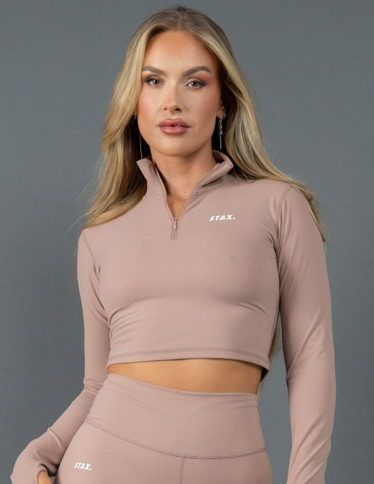 STAX. Long Sleeve Body Top NANDEX ™ Warm Clay - Taupe