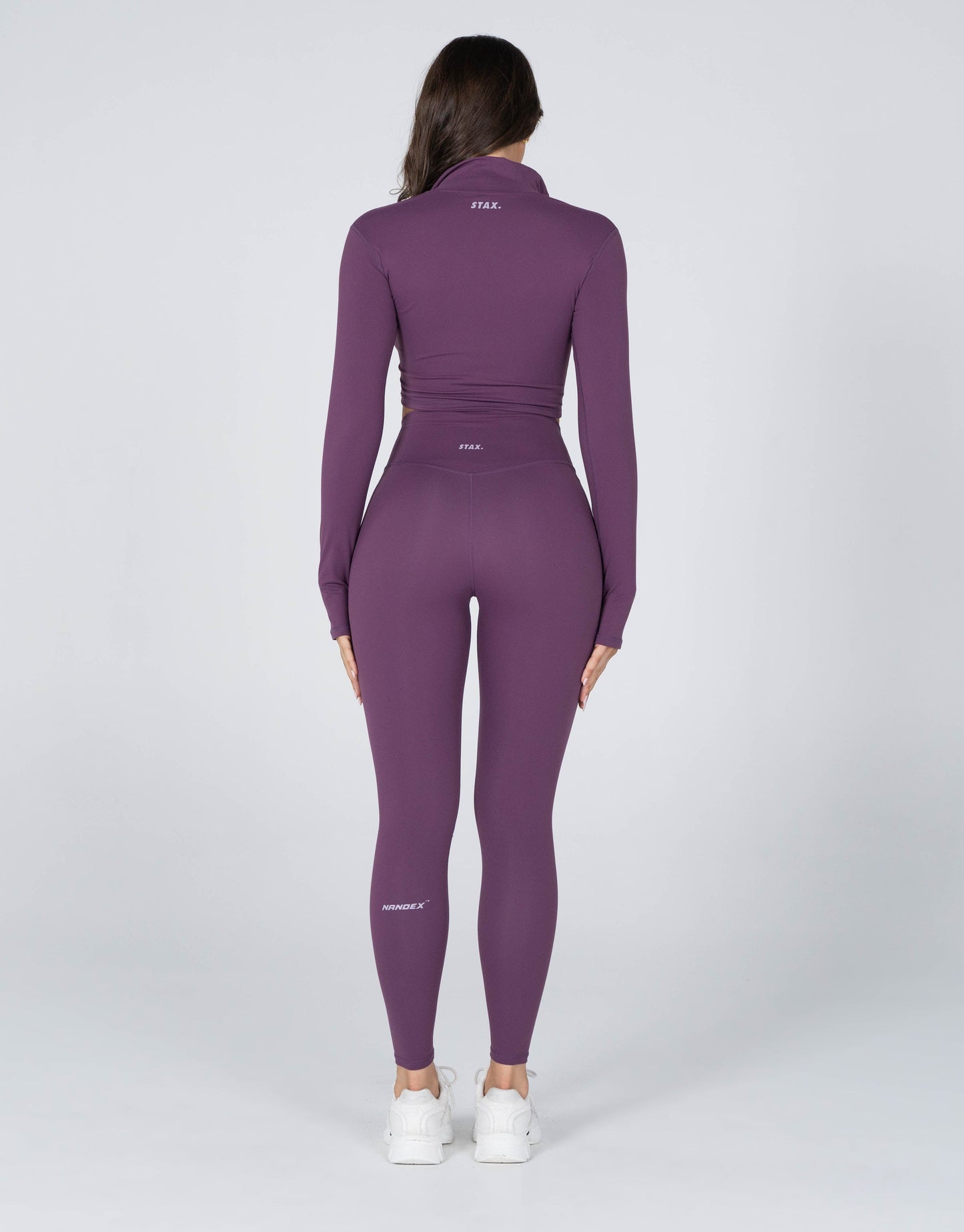 Long Sleeve Zip Crop NANDEX ™ Iris - Purple