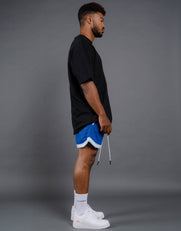 Court Drip Basketball Tee - Black & Blue