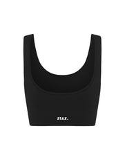 STAX. Premium Seamless V5.1 (Favourites) Low Back Crop Lounge - Astro (Black)