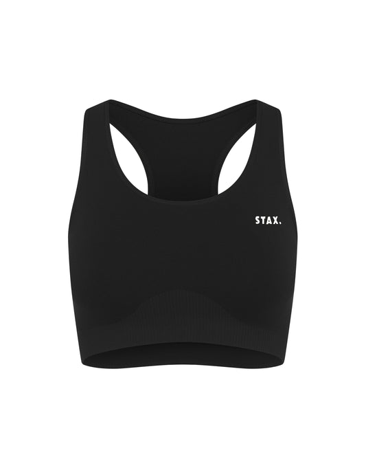 STAX. Premium Seamless V5.1 (Favourites) Racer Crop - Astro (Black)