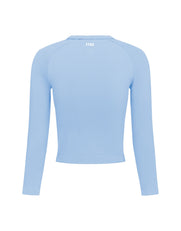 Premium Seamless Cut Out Long Sleeve Lounge V5.1 - Baby Blue