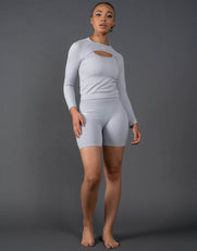 Premium Seamless Cut Out Long Sleeve Lounge V5.1 - Breeze