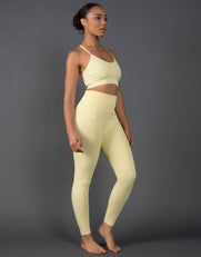 Premium Seamless Strappy Crop V5.1 - Lemon