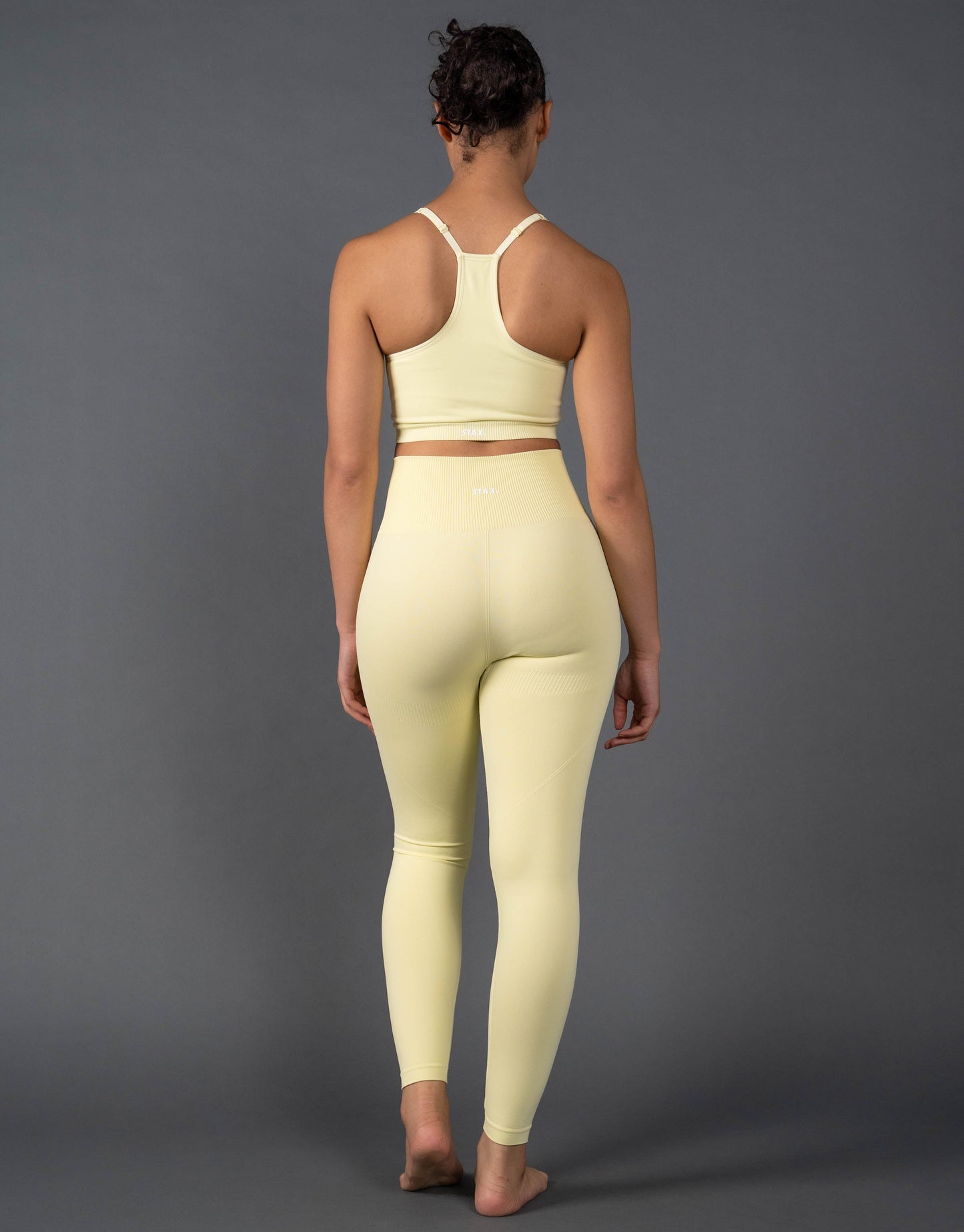 Premium Seamless Strappy Crop V5.1 - Lemon