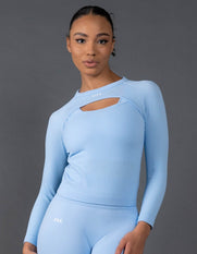 STAX. Premium Seamless V5.1 (Favourites) Cut Out Long Sleeve Lounge - Baby Blue