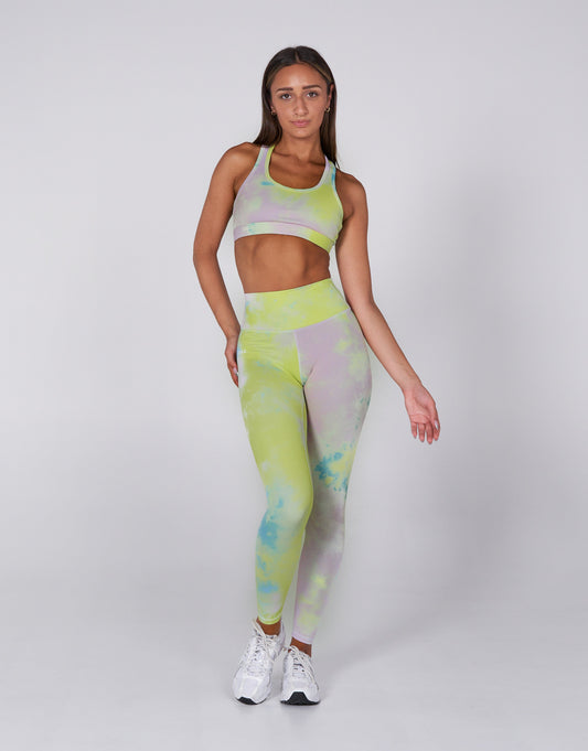 Tie Dye Full Length Tights - Splash