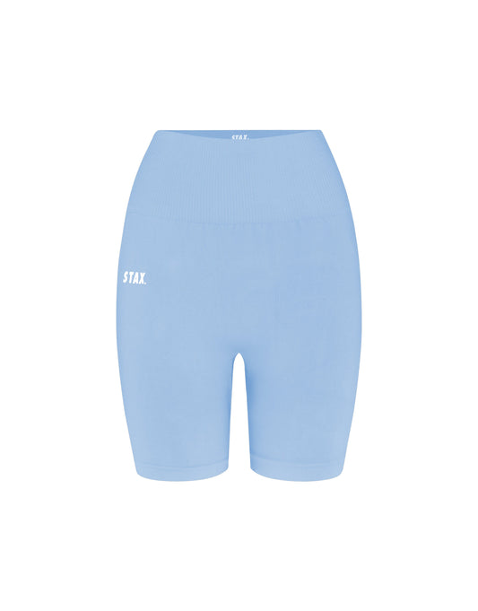 STAX. Premium Seamless V5.1 (Favourites) Midi Bike Shorts - Baby Blue