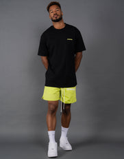 STAX. Mens Triple S Nylon Shorts - Yellow