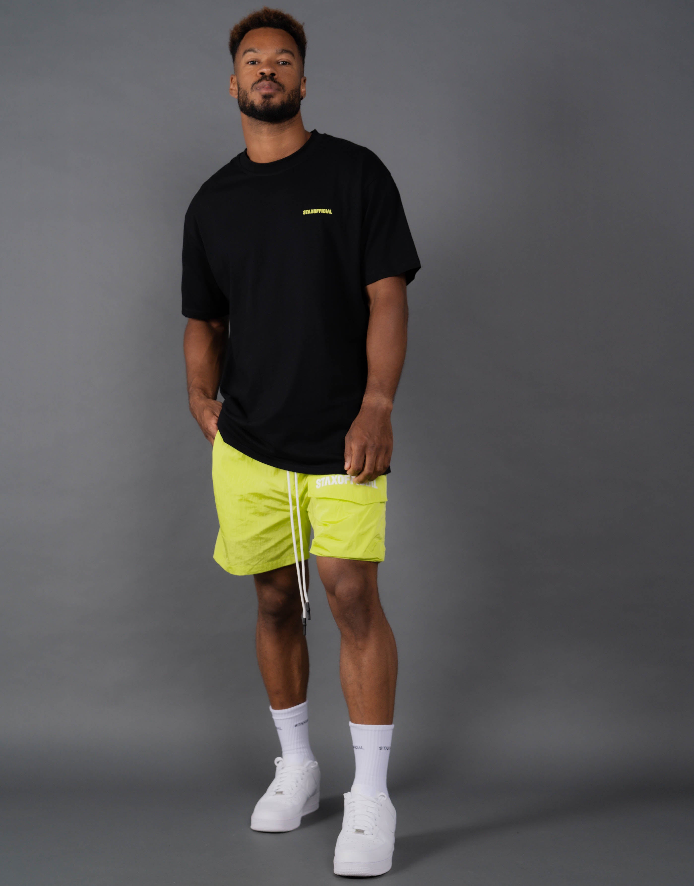 Bright yellow shorts store mens