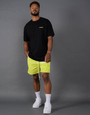 STAX. Mens Triple S Nylon Shorts - Yellow