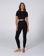 Premium Seamless Favourites Cropped Tee - Astro