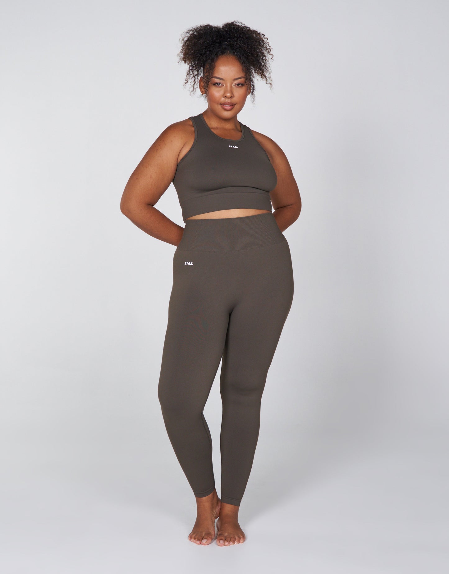 Premium Seamless Favourites Cropped Singlet - Dovetail