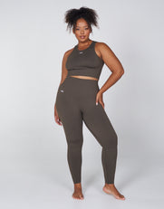 Premium Seamless Favourites Cropped Singlet - Dovetail