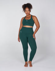 Premium Seamless Favourites Racer Crop - Pine