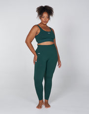 Premium Seamless Favourites Low Back Crop - Pine