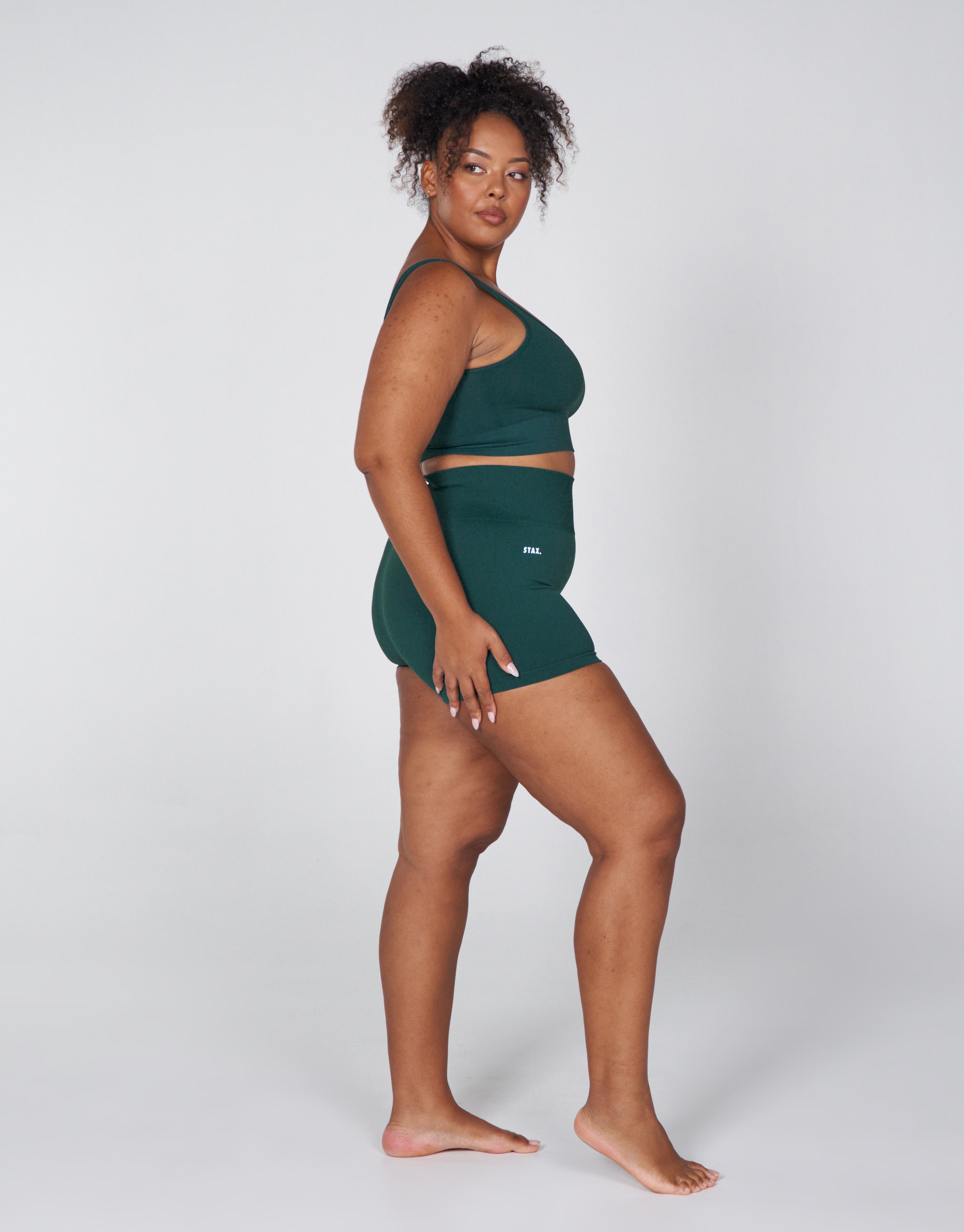 Pine green hot sale biker shorts