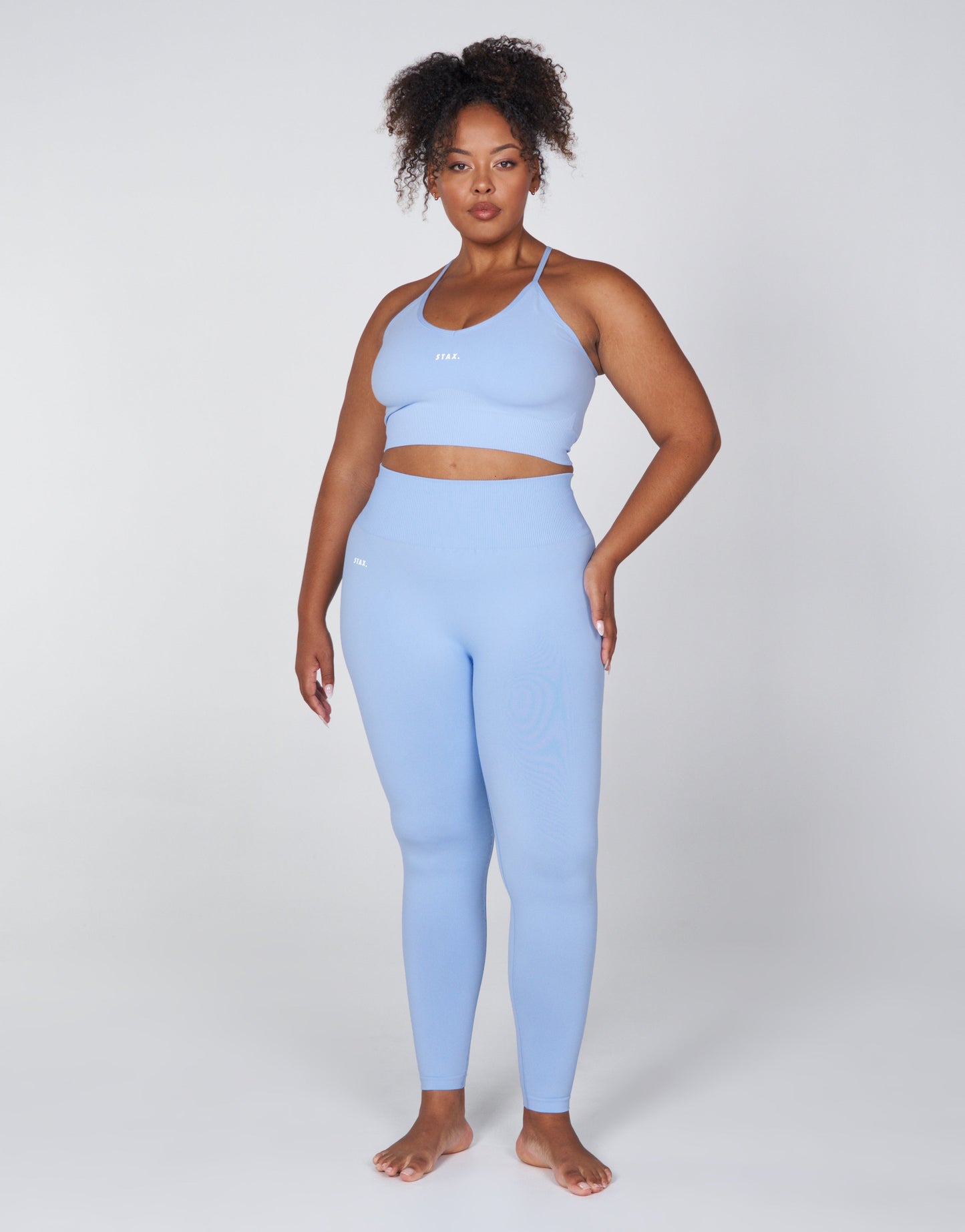 STAX. PSF Strappy Crop - Baby blue