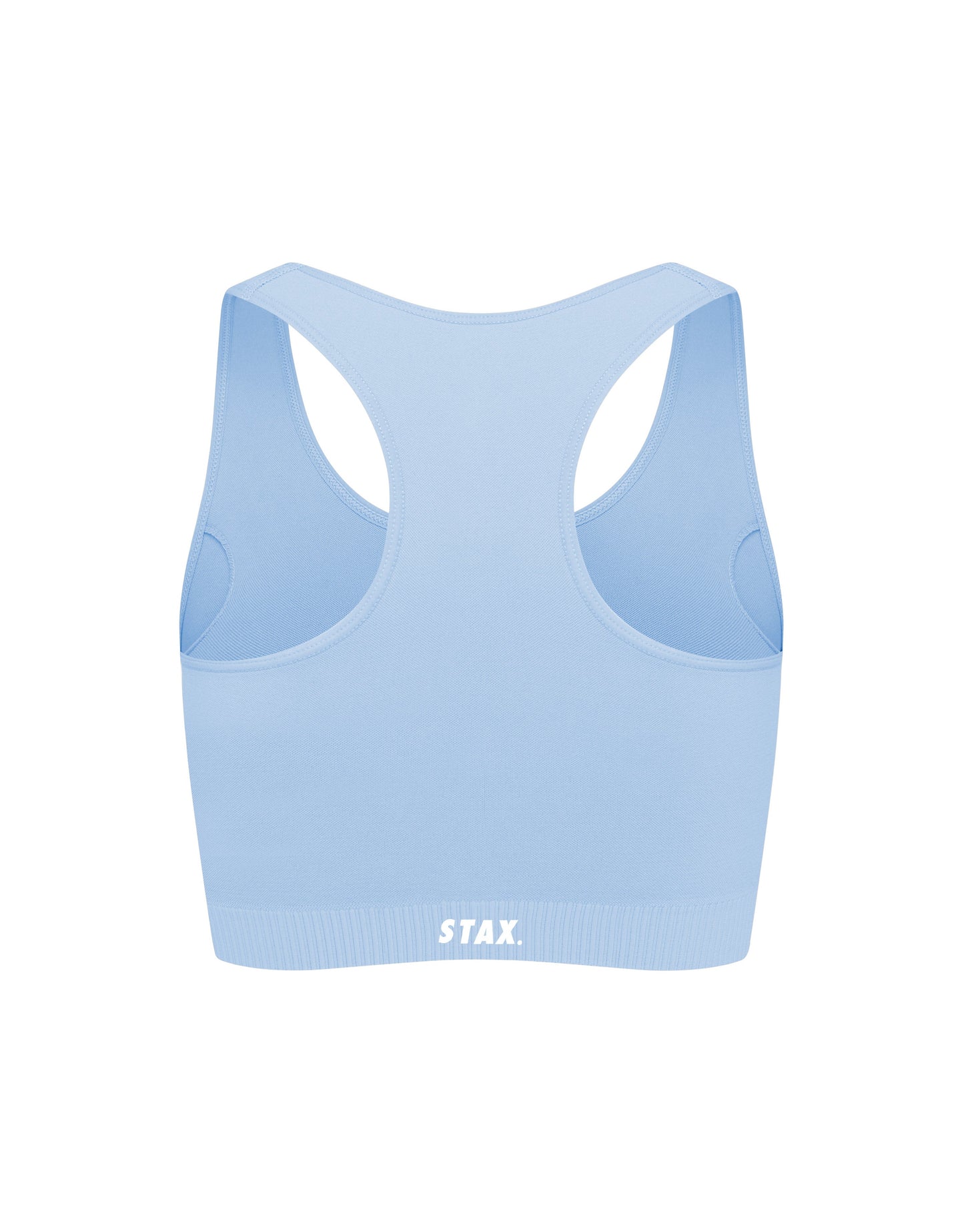 STAX. Premium Seamless V5.1 (Favourites) Racer Crop - Baby Blue