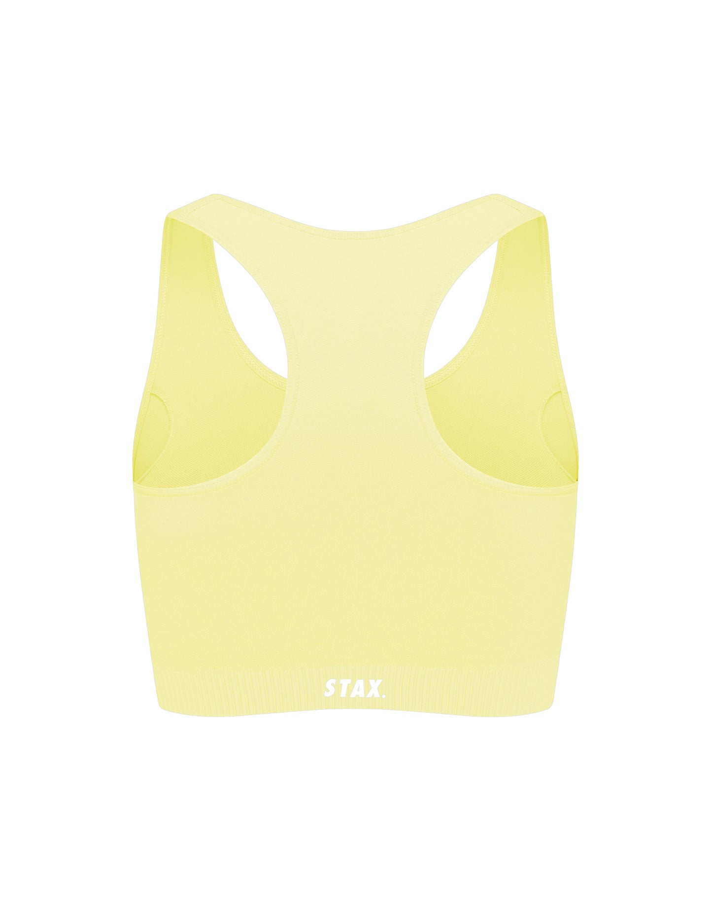 STAX. Premium Seamless V5.1 (Favourites) Racer Crop - Lemon (Yellow)