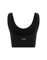STAX. Premium Seamless V6 Low Back Crop - Nox (Black)