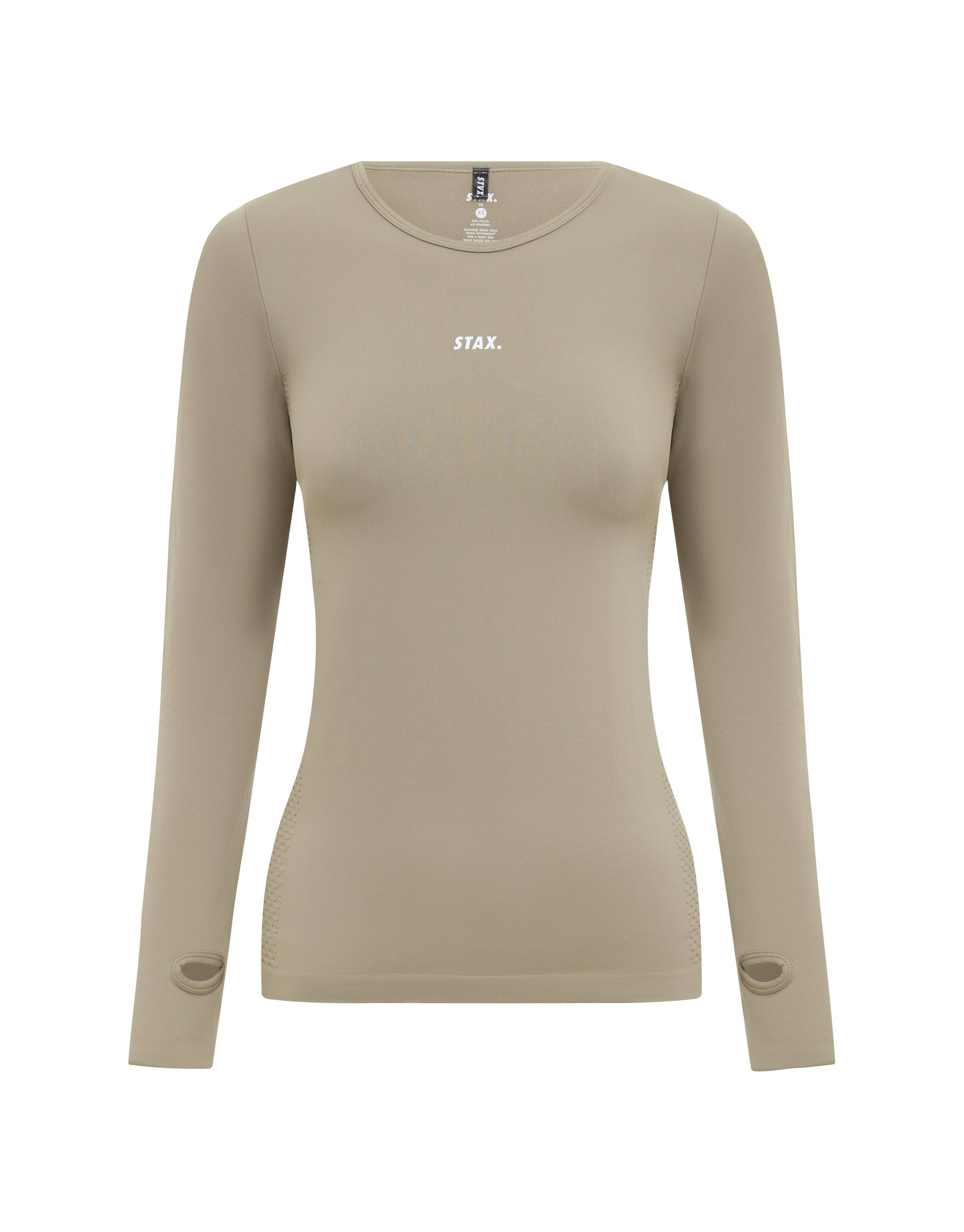 Premium Seamless V6 Long Sleeve - Akira (Beige) – STAX.