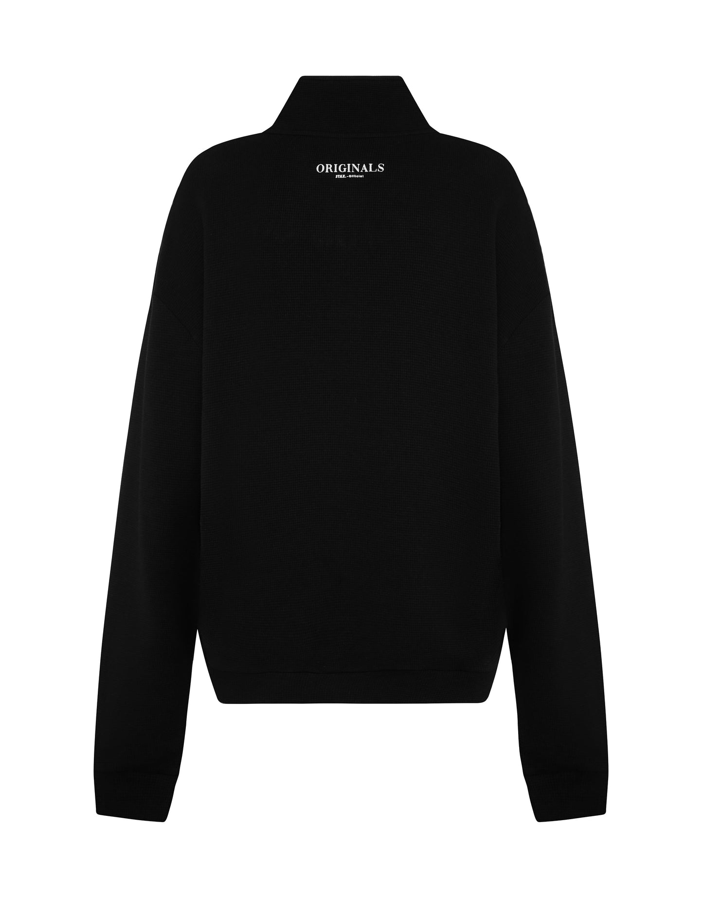 Originals Waffle 1/4 Zip - Black