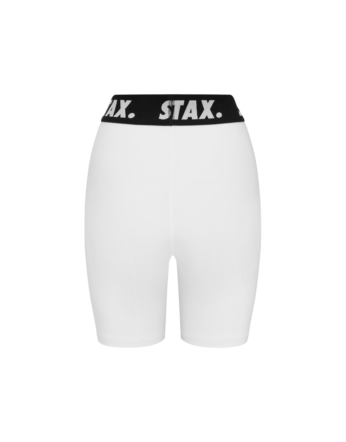 STAX. WB Midi Bike Shorts - White