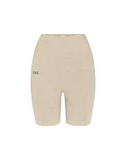 STAX. Premium Seamless V5 Midi Bike Shorts - Kepler (Beige)