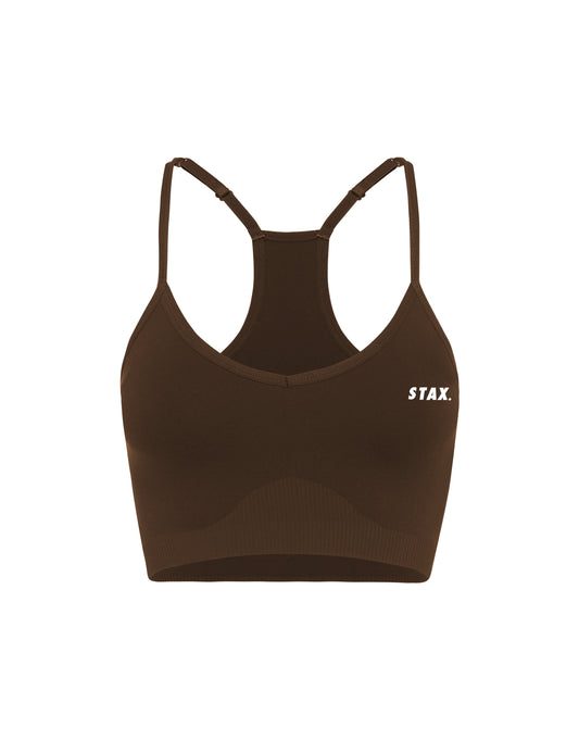 Premium Seamless Strappy Crop V5.1 - Bark