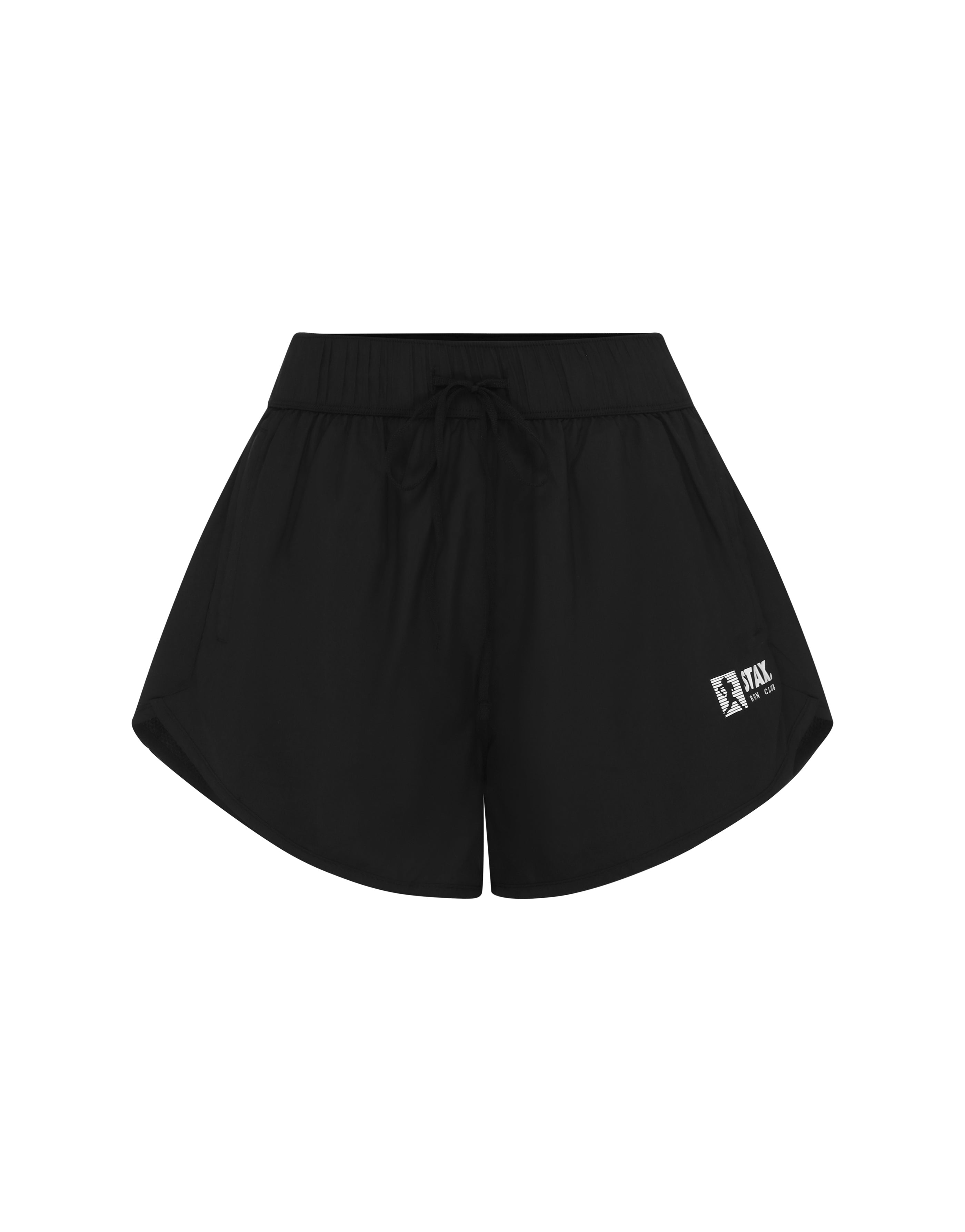 Black track hot sale shorts