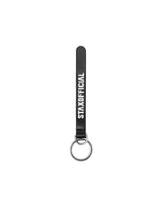 STAXOFFICIAL. Leather Key Chain - Black