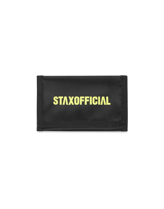 STAXOFFICIAL Velcro Wallet - Black Yellow