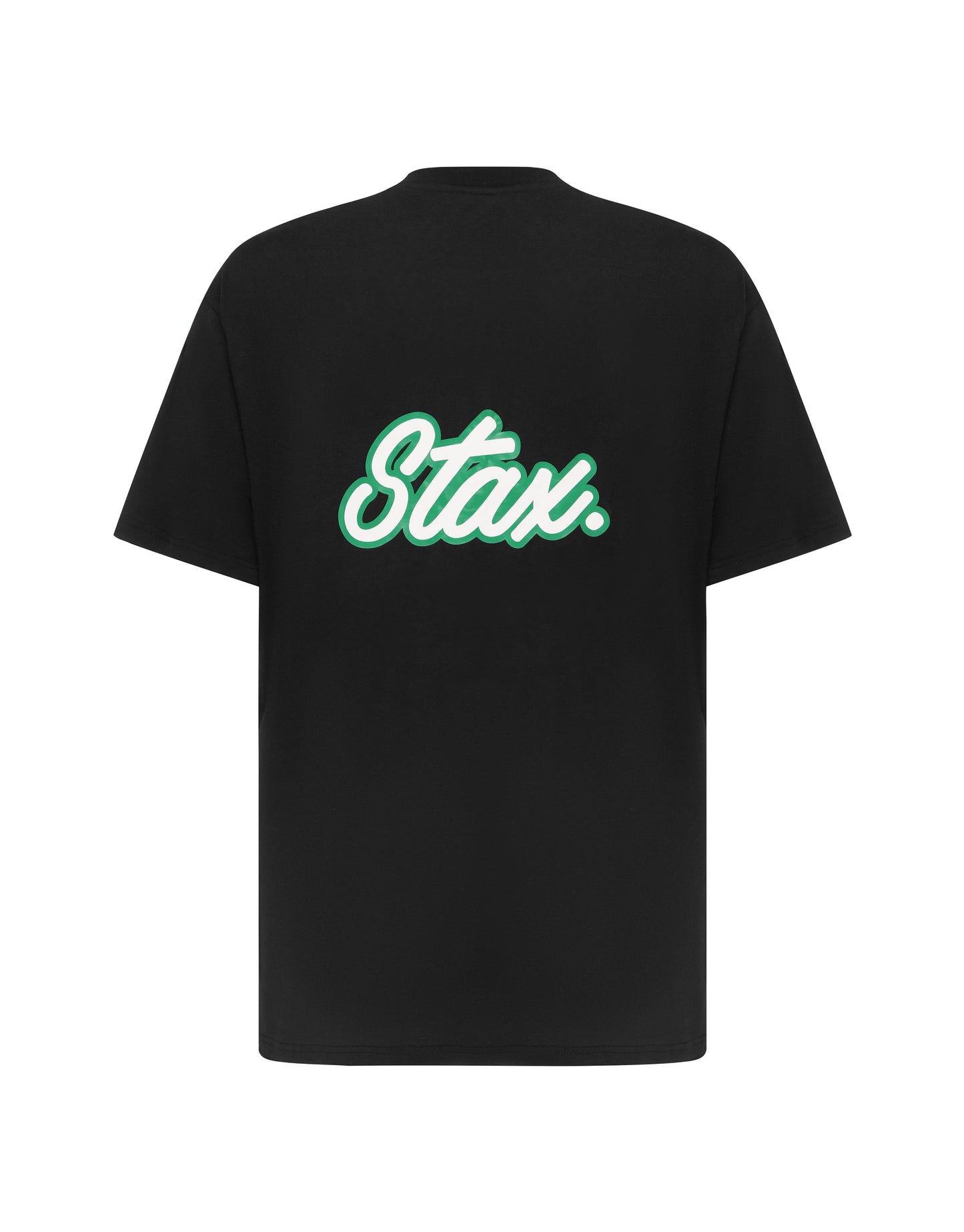 STAX. Court Drip Basketball Tee - Black & Green