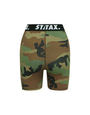 Camo WB Midi Bike Shorts - Black