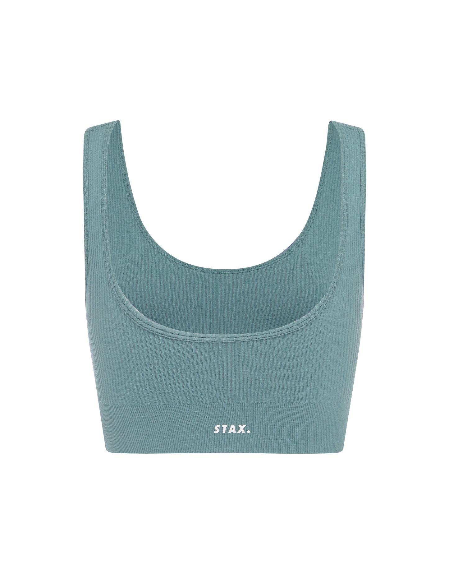 STAX. Premium Seamless V5.1 (Favourites) Low Back Crop Lounge - Mist (Blue/Grey)