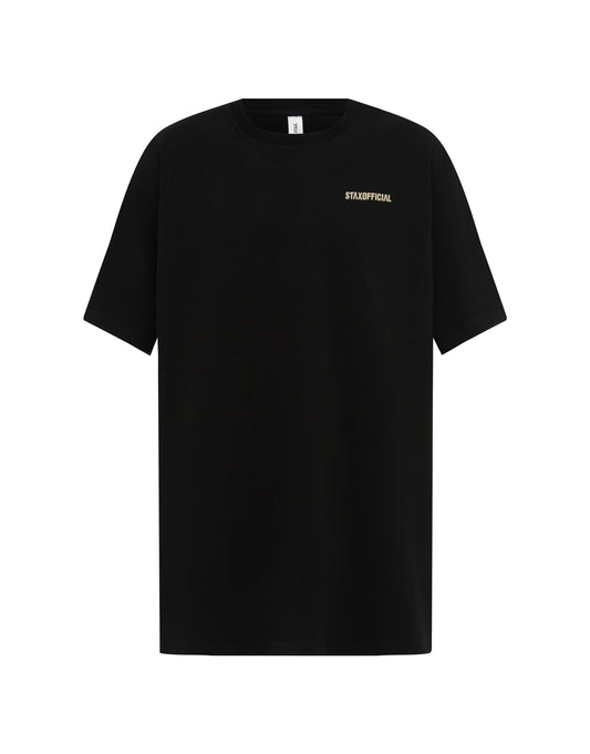 Standard Fit Tee - Black/ Cream Logo