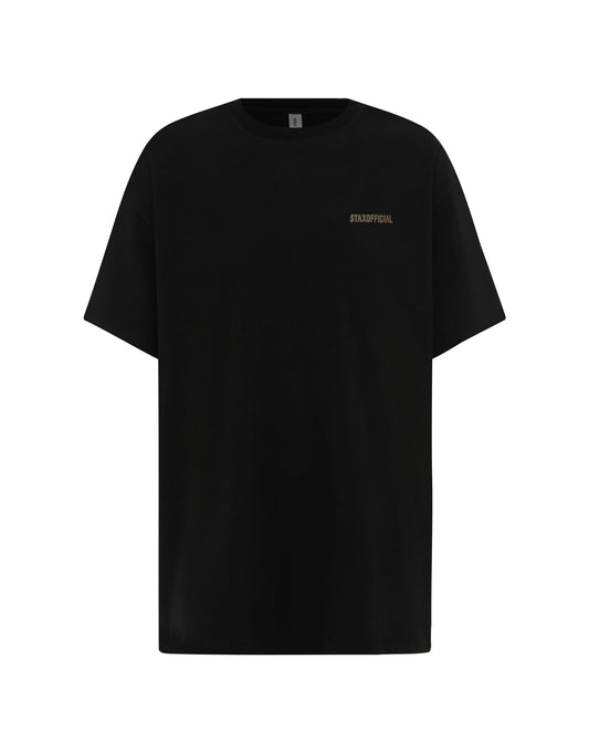 Standard Fit Tee - Black/ Khaki Logo