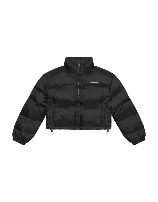 STAX. Cropped Puffer- Black